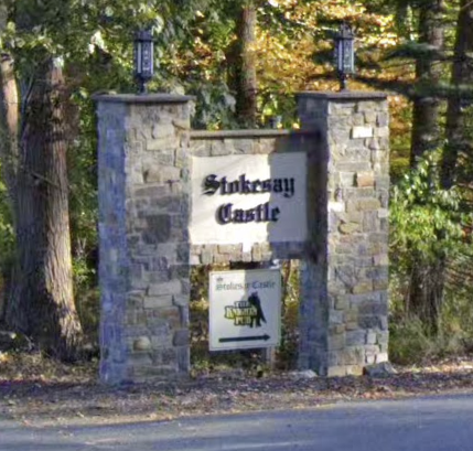 Stokesay Castle Sign